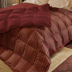Trapunta matrimoniale Tartan rosso