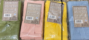 Set 4 tovaglioli 100% cotone