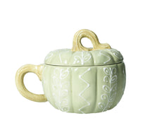 Carica l&#39;immagine nel visualizzatore di Gallery, Tazza zucca verde con coperchio

