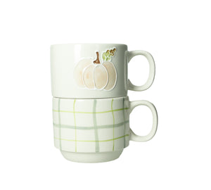 Tazza impilabile zucca e quadri