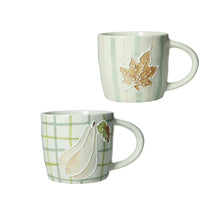 Carica l&#39;immagine nel visualizzatore di Gallery, Coppia di mug zucca e foglia di vite
