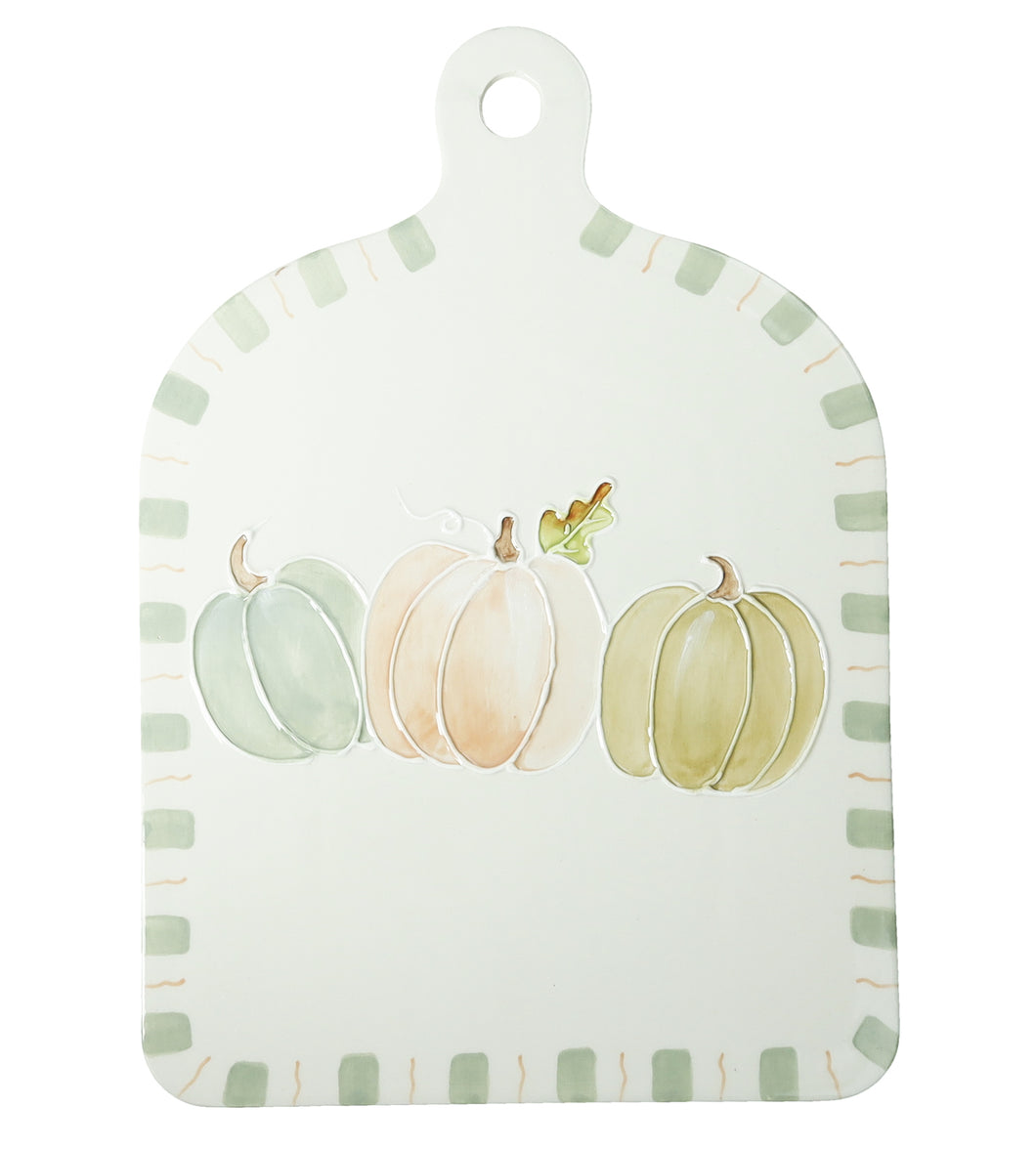 Tagliere in ceramica zucche