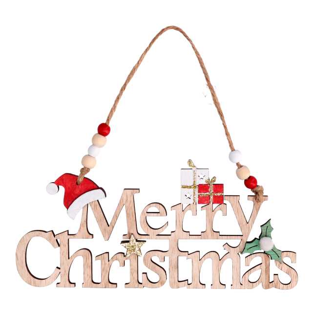 Scritta in legno da appendere Merry Christmas