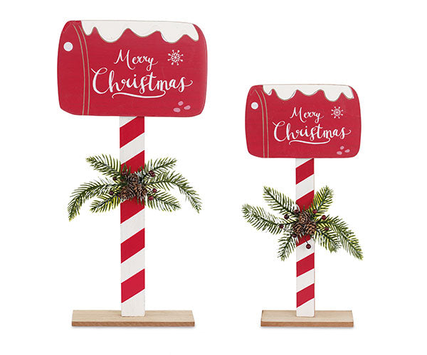 Cassetta postale da appoggio Merry Christmas in legno