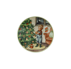 Piatto dolce Cuccioli Bimbo con albero