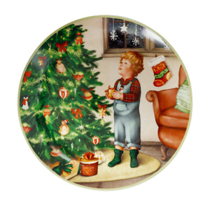 Piatto piano Cuccioli Bimbo con albero
