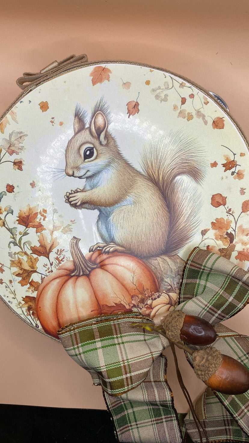 Tamburello autunnale scoiattolo