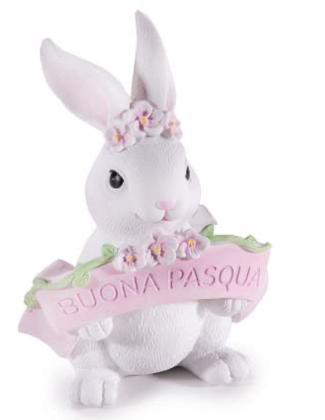 Coniglietta con scritta buona Pasqua
