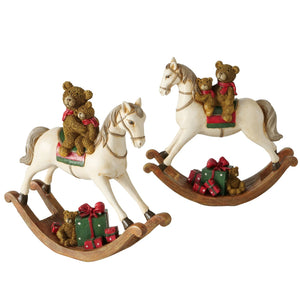 Cavallo a dondolo con orsetti