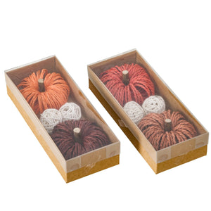 Zucca decorative in carta e legno