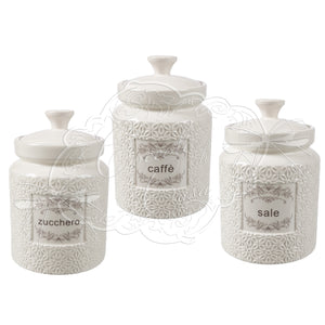 Barattolo Daisy set 3 pz