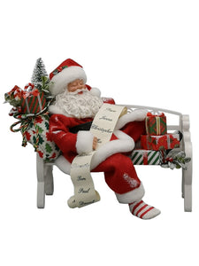 Babbo Natale in slitta con panca
