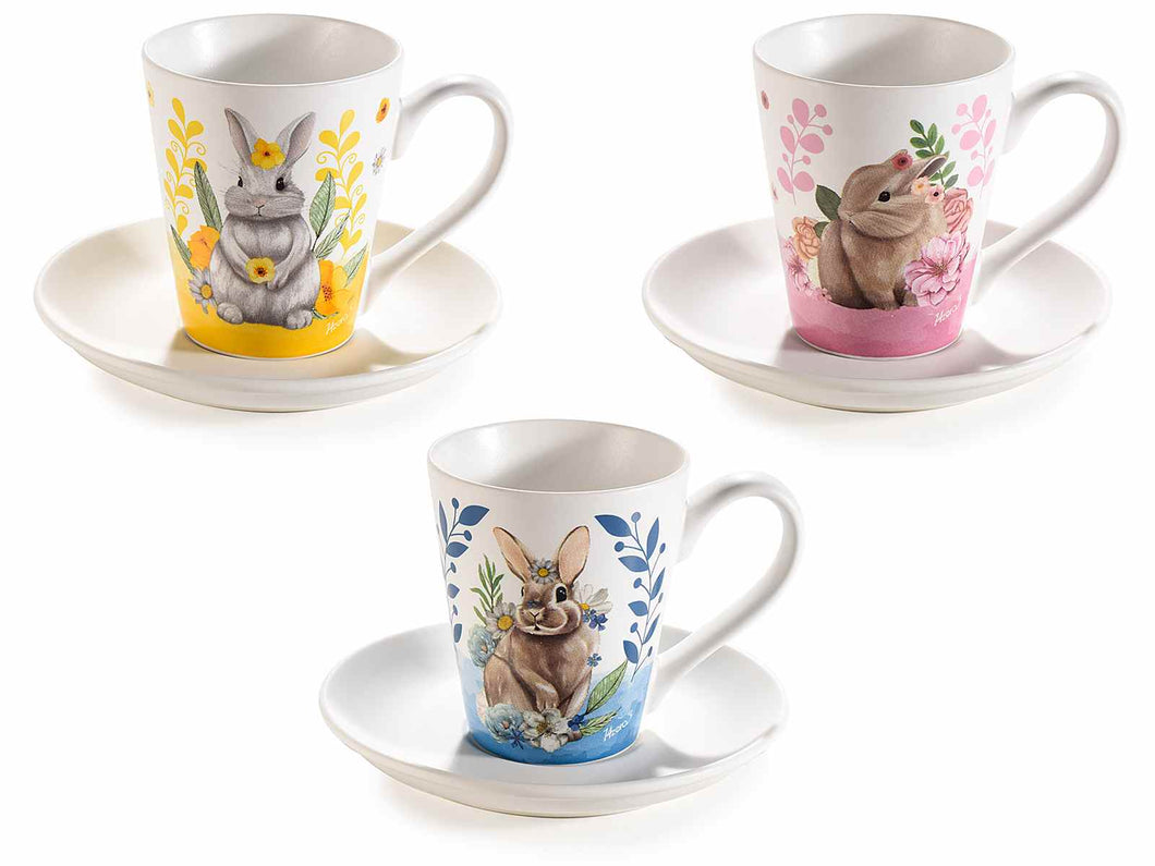 Tazzina da caffè con piattino Bunny