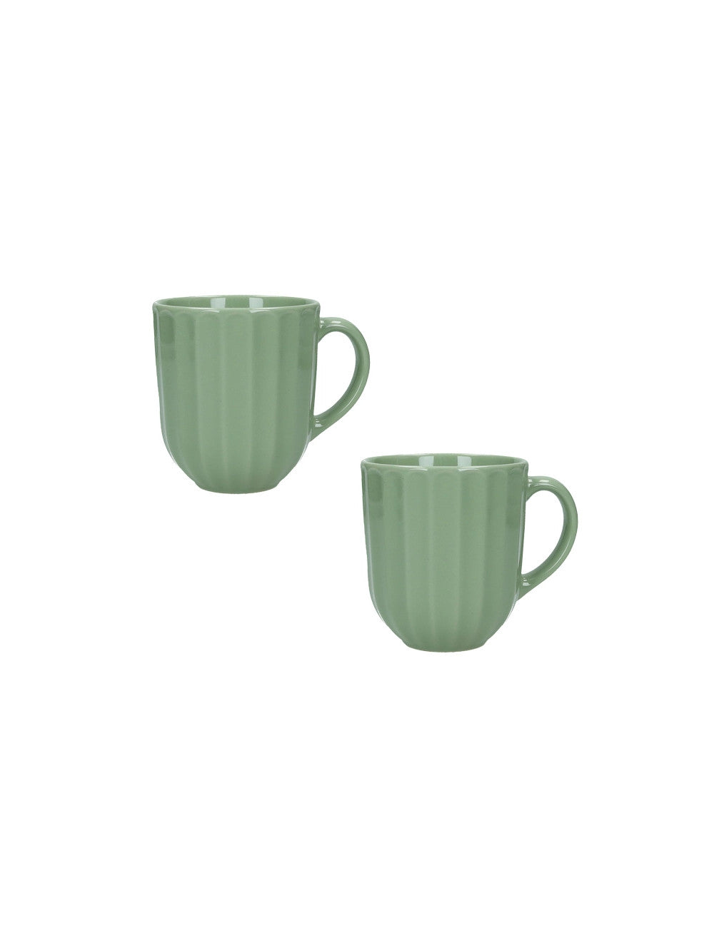 Coppia di mug Calipso verde salvia