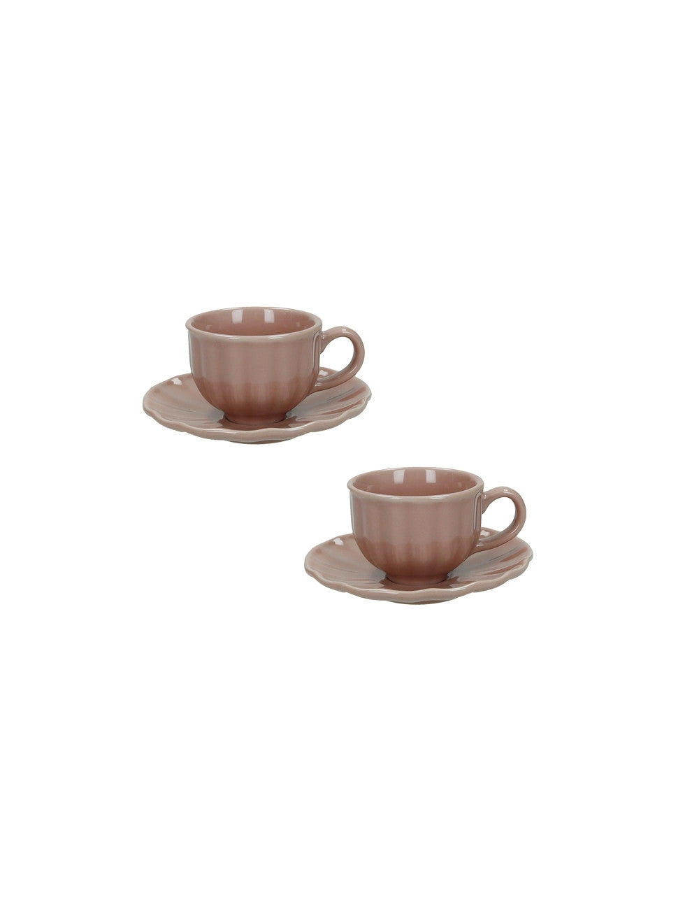 Coppia di tazze da caffè Calipso cipria