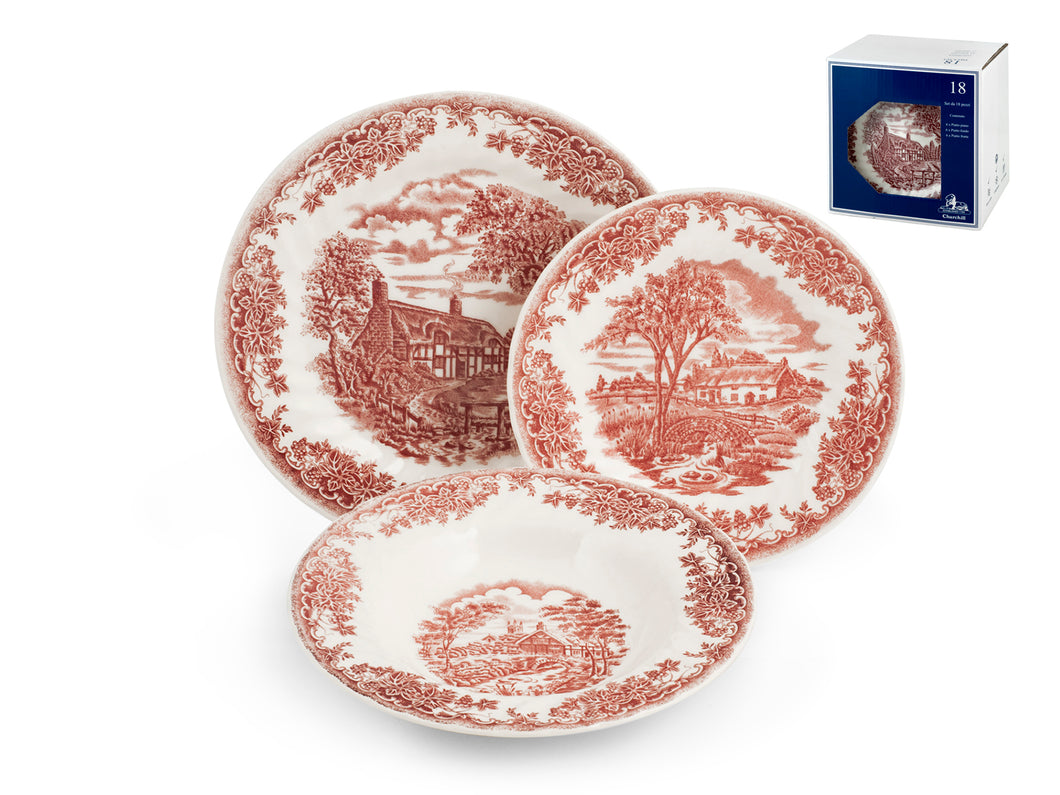 Mise en place Brookpink set 18 pz