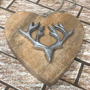 Cuore legno renna