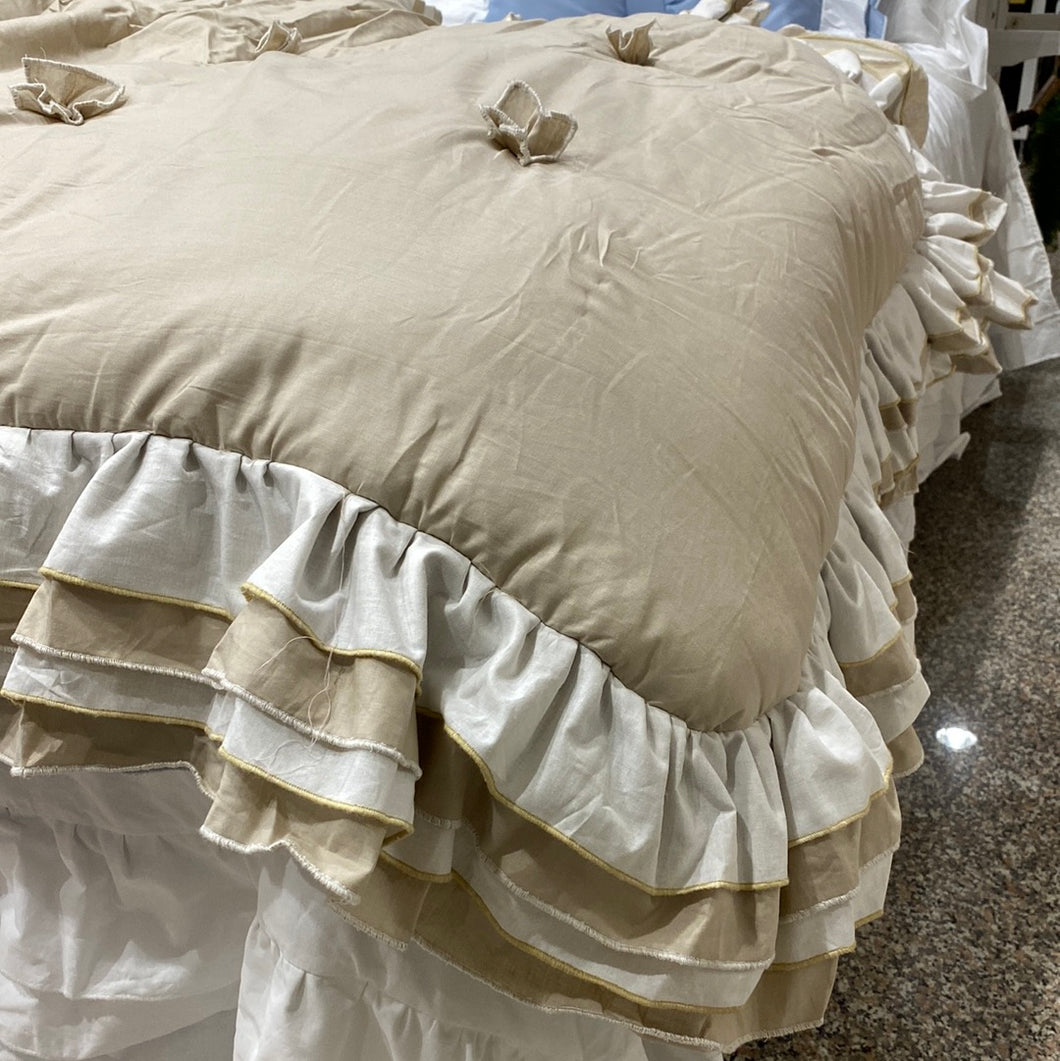 Fondoletto beige officina tessile